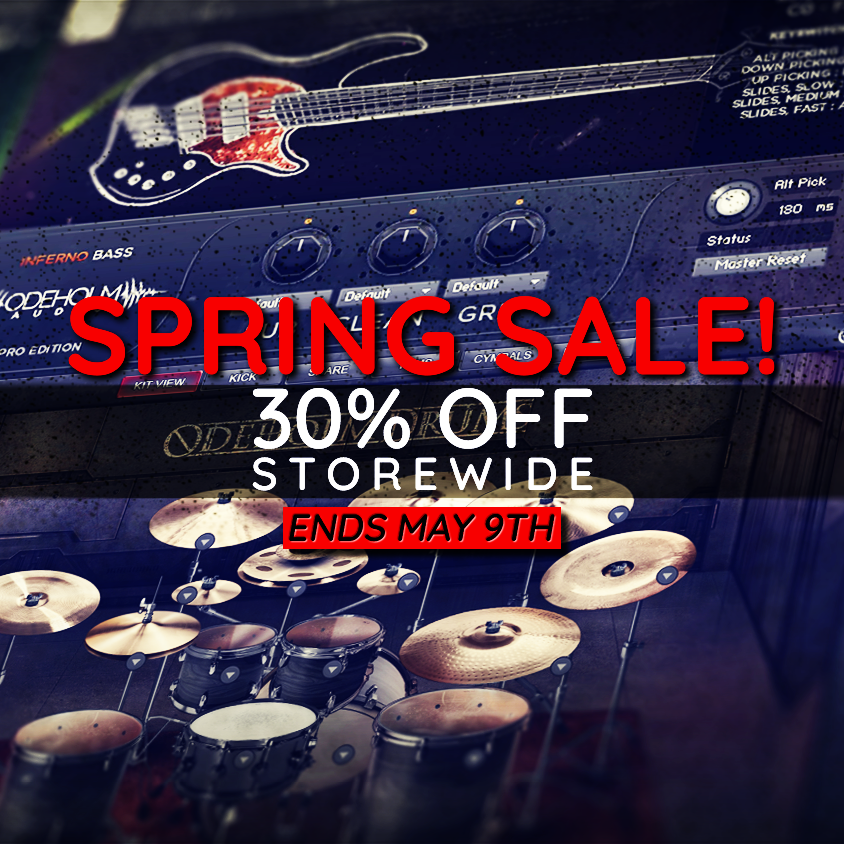 Spring Sale & Odeholm Drums Pricing Update